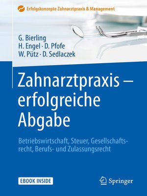 cover image of Zahnarztpraxis--erfolgreiche Abgabe